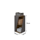 Organizador Lojas Knv Design Estiloso Com Três Prateleiras