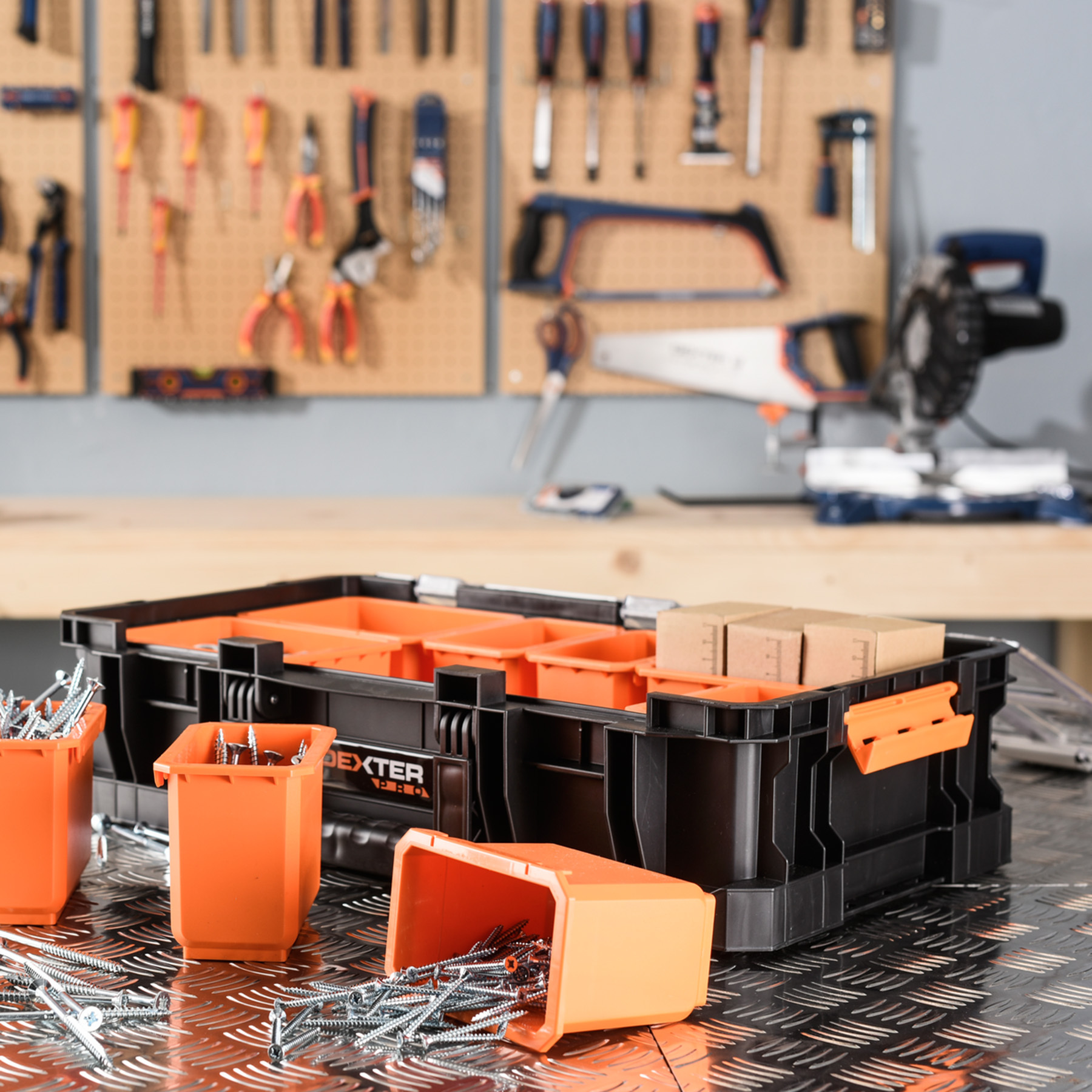 Organizador Modular de Ferramentas Dexter Pro 30,7x52,6x12,5cm 14
