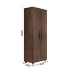 Organizador Multiuso 2 Portas Chocolate Perola Framar