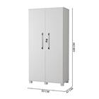 Organizador Multiuso 2 Portas Dacar Branco Carmolar