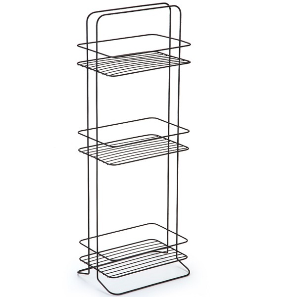 Organizador Multiuso 3 Andares Em Metal Preto Arthi