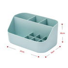 Organizador Multiuso Mesa Escritório 10 Divisórias Azul