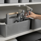Organizador Multiuso Plástico 8L Chumbo OU