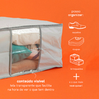 Organizador Multiuso Tecido Cinza Claro Oikos