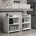 Organizador Para Banheiro Clean Lojas Knv Com Três Prateleiras