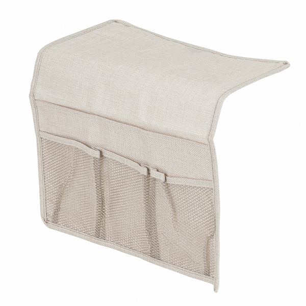 Organizador para Cabeceira Linho Off White Oikos