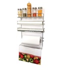 Organizador Para Cozinha Suporte Aço Cromado Premium Porta Ro