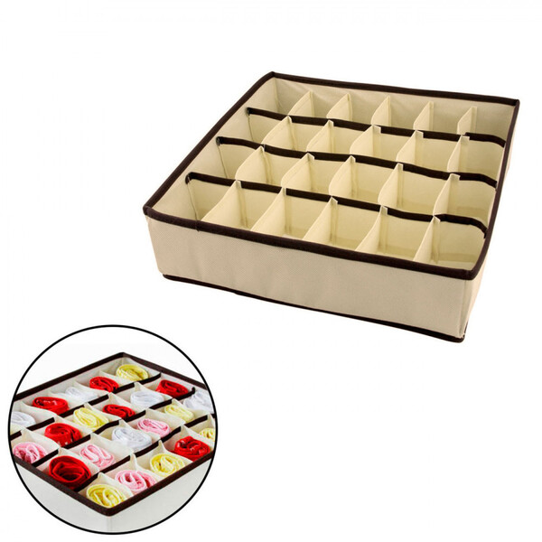Organizador Para Cuecas Meias E Calcinhas Com 24 Compartiment