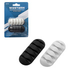 Organizador Plástico Branco e Preto 1x3x6,5cm Western