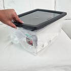 Organizador Plástico Cristal 18,6x41,2x29,5cm Ordene