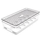 Organizador Porta 15 Ovos Com Grade E Tampa Transparente Crip