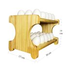 Organizador Porta Ovos Em Madeira Comporta 30 Unidades - Circ