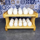 Organizador Porta Ovos Em Madeira Comporta 30 Unidades - Circ