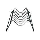 Organizador Porta Pratos Vertical Viena Em Aço Preto - 8 Prat