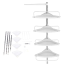 Organizador Prateleira Banheiro Suporte Ajustavel 4 Niveis Ca