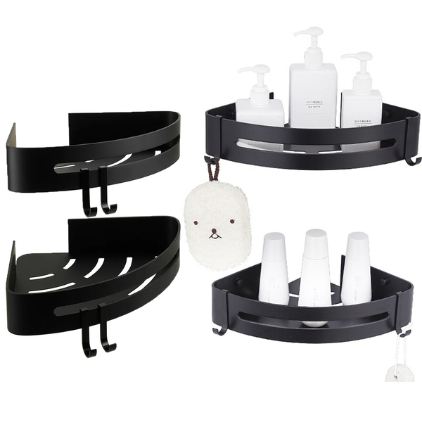 Organizador Prateleira Com Gancho 4 Und Porta Tempero Shampoo