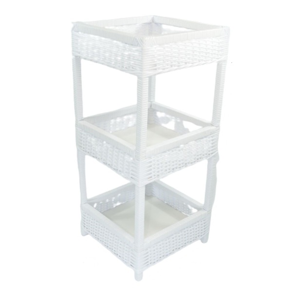 Organizador Quadrado Bebidas Bar 3 Andares Branco Fibra