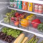 Organizador Quadrado Com Pegador 17,5cm De Plástico Incolor