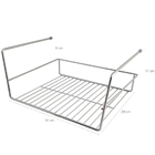 Organizador Suporte 34cm De Armário Aço Cromado Prateleira