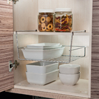 Organizador Suporte 35cm De Armário Aço Cromado Prateleira