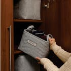 Organizador de Tecido Bege 20L 20x20x30cm Mundiart