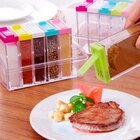 Organizador Tempero Acrílico Porta Condimento 7 Peças