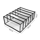 Organizador Transparente Para Sutias Com 6 Divisorias
