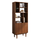 Organizador Vertical Escritório 2 Portas 6 Nichos Madeira Cas