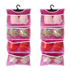 Organizadores De Sutiã De Bojo Para Cabide Rosa - Kit 2unids