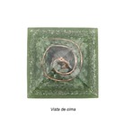 Orgonite Pirâmide 4cm Saúde - Esmeralda E Quartzo Verde
