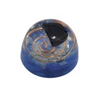 Orgonite Semi-esférico Azul Pedra Estrela - Conhecimento