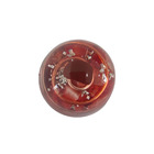 Orgonite Semi-esférico Vermelho Com Jaspe - Saúde E Sucesso