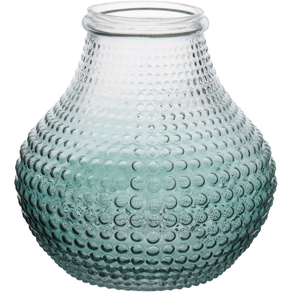 Origan Vaso Decorativo Enfeite 19x18x18cm Vidro Verde