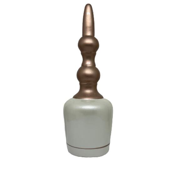 Ornamento De Cerâmica Decorativo Clássico Luxo Na Cor Cobre