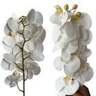 Orquídea Artificial Branca 4 Unidades Para Arranjos Florais S