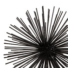 Ouriço Decorativo Em Metal Preto Grande Mart 12511