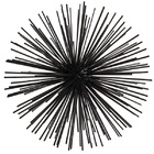 Ouriço Decorativo Em Metal Preto Grande Mart 12511