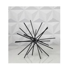 Ouriço Decorativo Em Metal Preto Mart