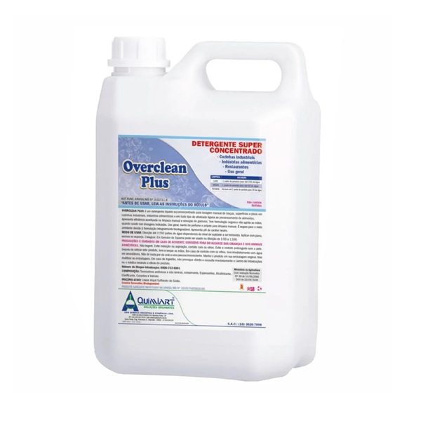 Overclean Plus - Detergente Super Concentrado - Quimiart - 5