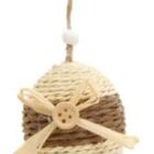 Ovo Decorativo Marrom E Bege