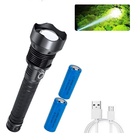 P90 Lanterna Tática Forte Potente Zoom Usb Sitio Fazenda