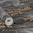 Papel de Parede Folha Pto Dourado Rash 10M