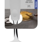 Pa Para Bolo Utilita Branco Lamina De Aco Inox E Cabo De Poli