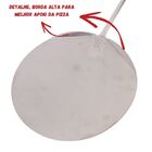 Pá Pizza Inox 30cm Pedra Refratária 30cm Forno Churrasqueira