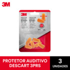 Pack de Protetores Auriculares Descartáveis 1100 3 unidades 3M