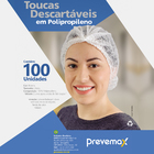 Pack Toucas Descartáveis 100 unidades Prevemax