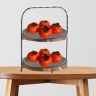 Pacote 18 Caquis Artificiais De Alta Qualidade E Realismo No