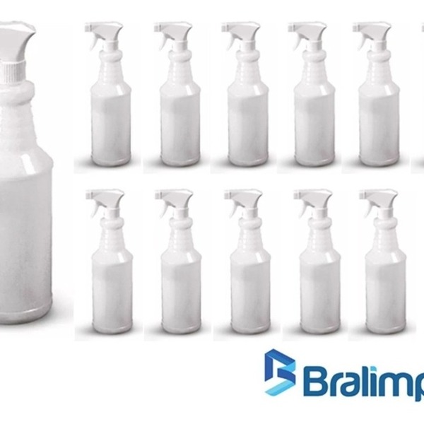 Pacote Com 12 Pulverizador Bralimpia 1 Litro Jato ou Leque