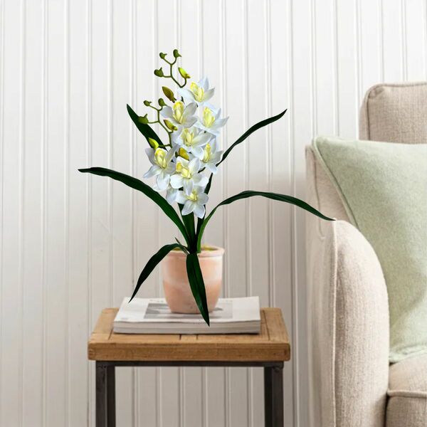 Pacote Com 5 Orquídeas Dançante Realista Para Composição De F
