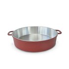 Paejeira Paellera Fundida Alumínio Batido Grosso Com Tampa 34